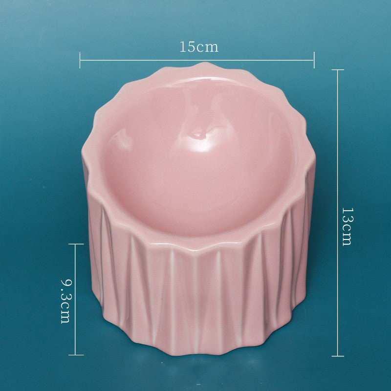 Ceramic bowl for pet neck guard