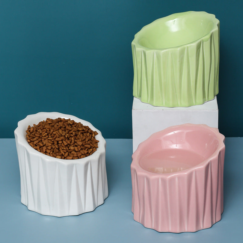 Ceramic bowl for pet neck guard