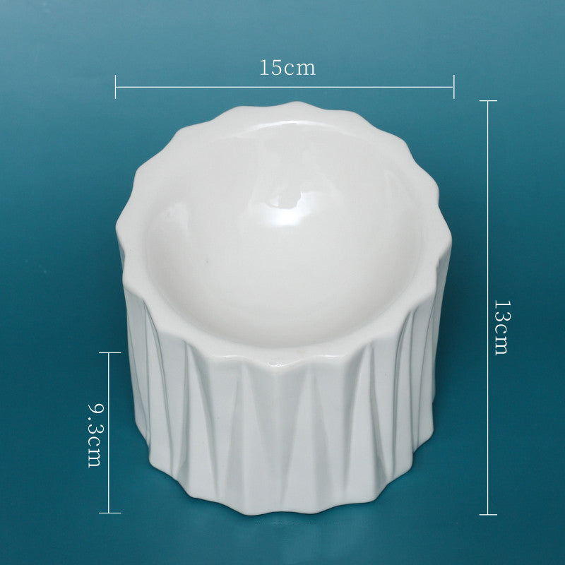 Ceramic bowl for pet neck guard