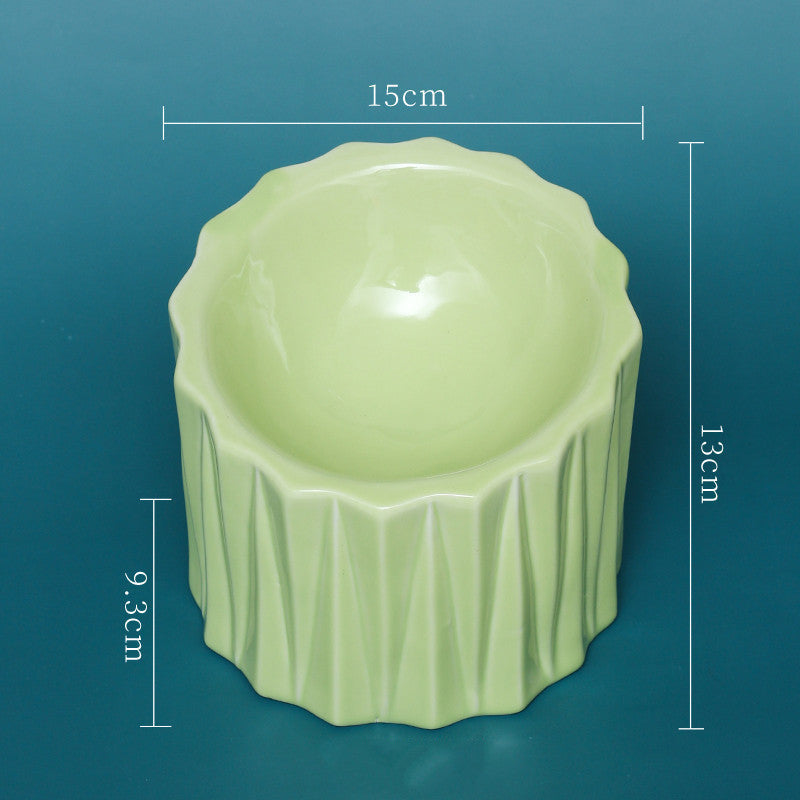 Ceramic bowl for pet neck guard
