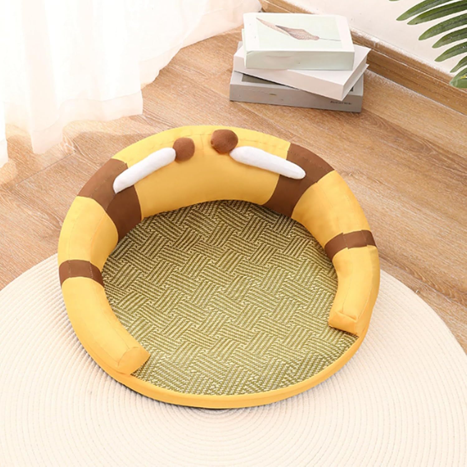 Cozy Honey Cat Bed 🐱🍯

Soft, stylish, and comfy — this honey-themed cat bed keeps your pet warm and relaxed.
✅ Plush & breathable fabric
✅ Non-slip bottom for safety
✅ Washable and easy to clean
✅ Perfect for cats & small pets

📏 Size: 45 x 45 x 15 cm