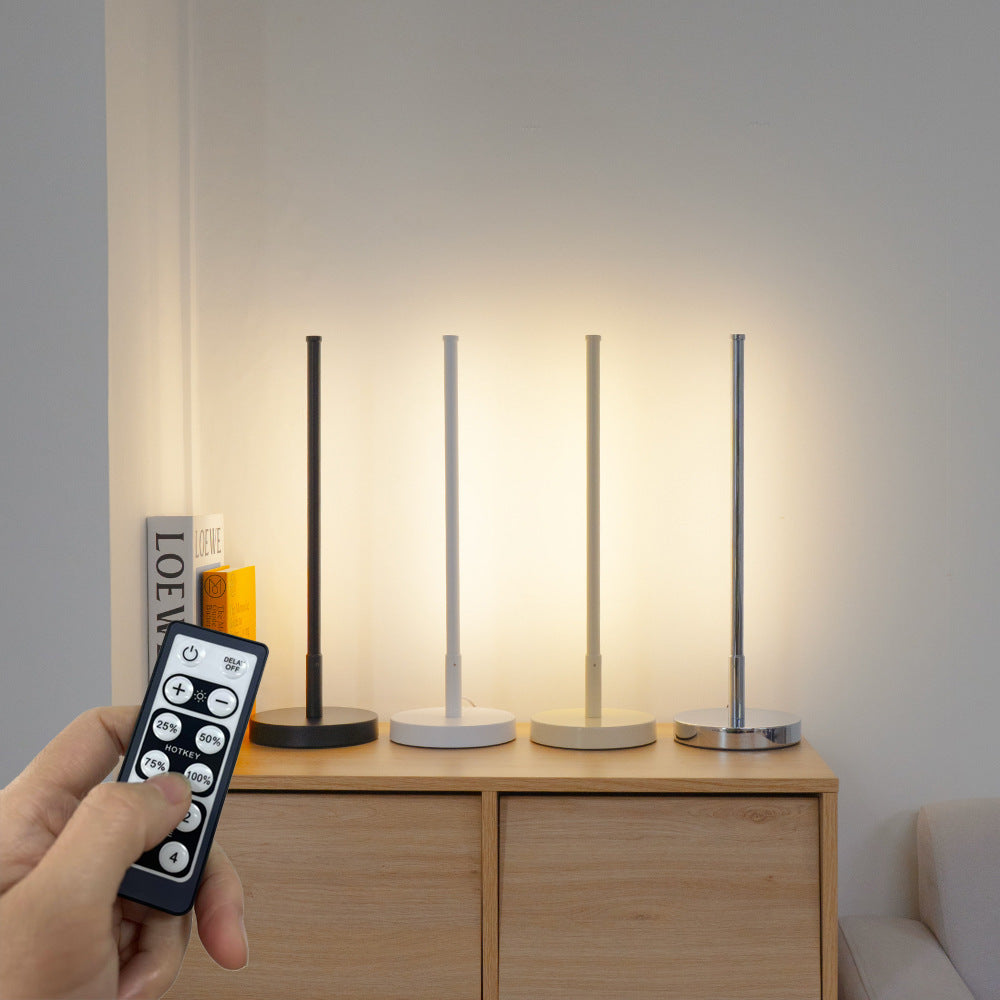Nordic Minimalist LED Table Lamp – Elegant Warm Glow for Bedroom & Living Room
