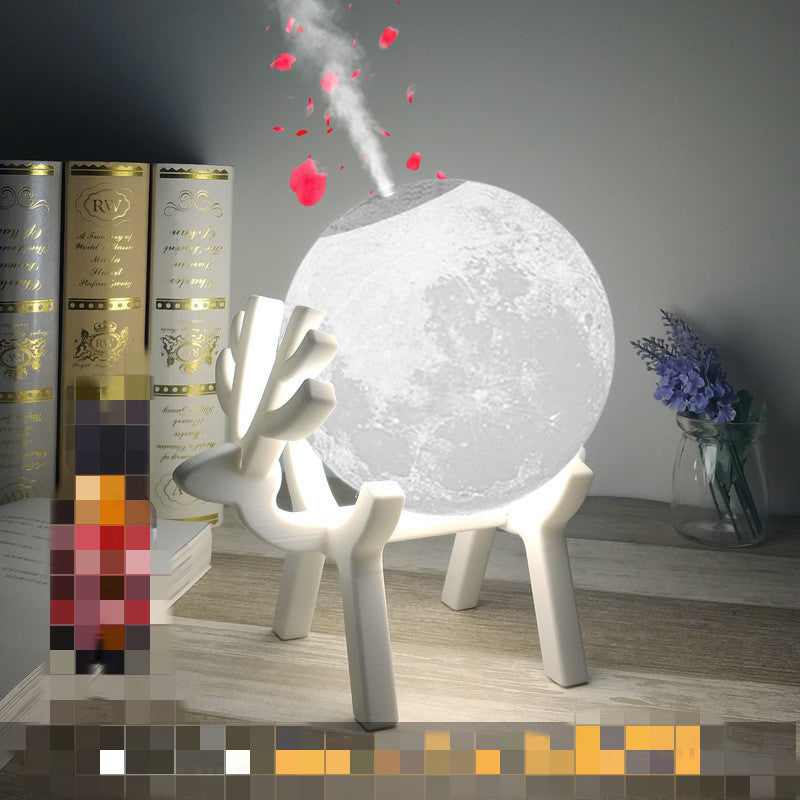 Creative Humidifier INS Aromatherapy Moon Light Night Light Home Bedroom Noiseless Small Gift For Girlfriend Mid Autumn Festival