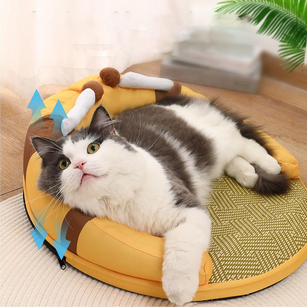 Cozy Honey Cat Bed 🐱🍯

Soft, stylish, and comfy — this honey-themed cat bed keeps your pet warm and relaxed.
✅ Plush & breathable fabric
✅ Non-slip bottom for safety
✅ Washable and easy to clean
✅ Perfect for cats & small pets

📏 Size: 45 x 45 x 15 cm